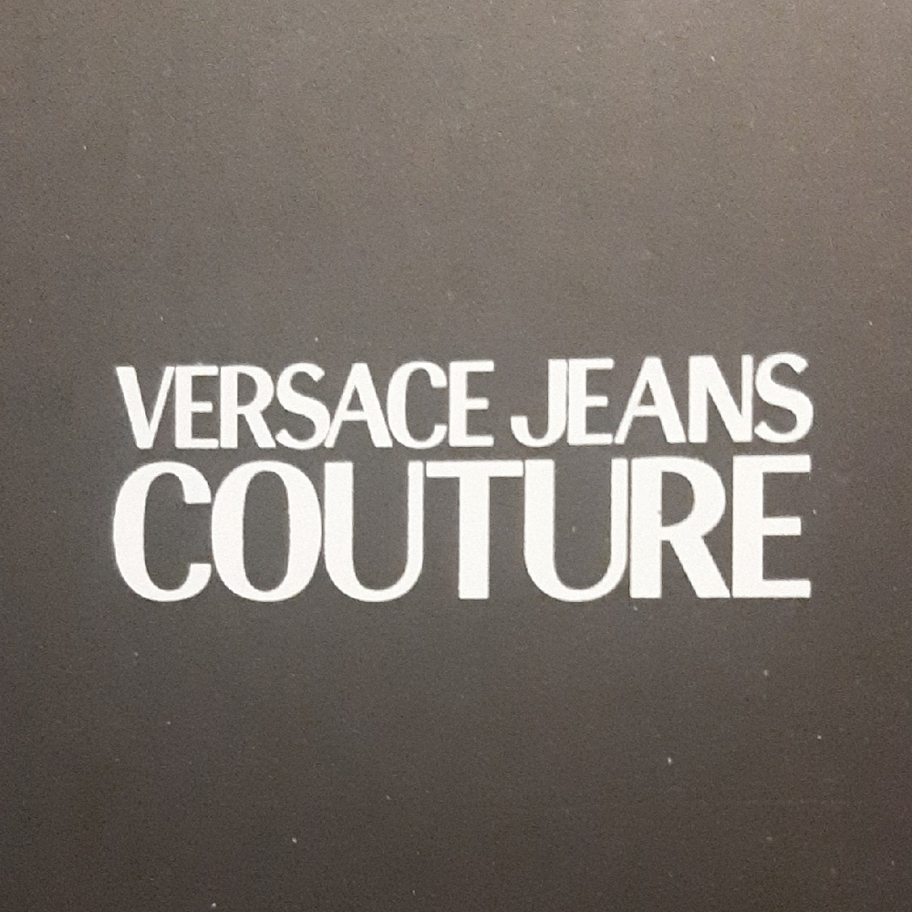 EUC Versace 💛 JEANS COUTURE Black and Gold Patterned Heels SZ 7.5 - Picture 11 of 11